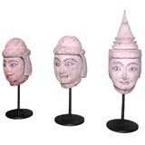 Antique Thai Puppet Heads