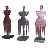 Decorative Tanzanian Hey Hey combs.