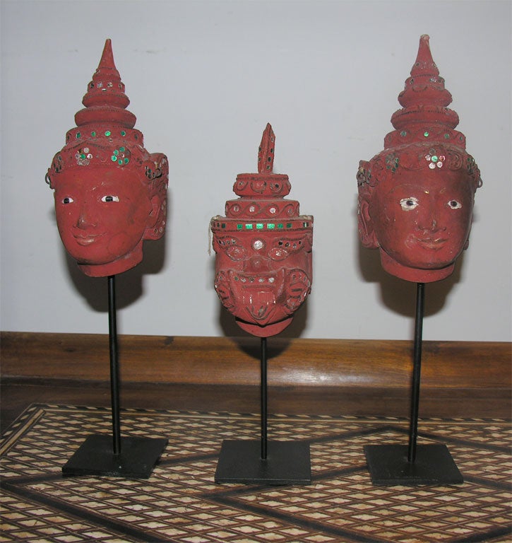 Puppet Heads on a Stand