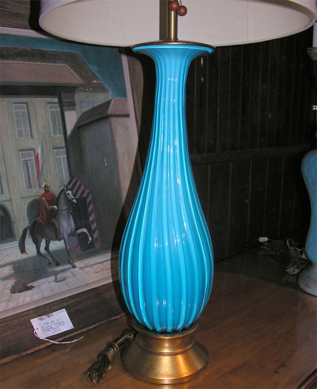Italian Venetian Murano Glass Lamp