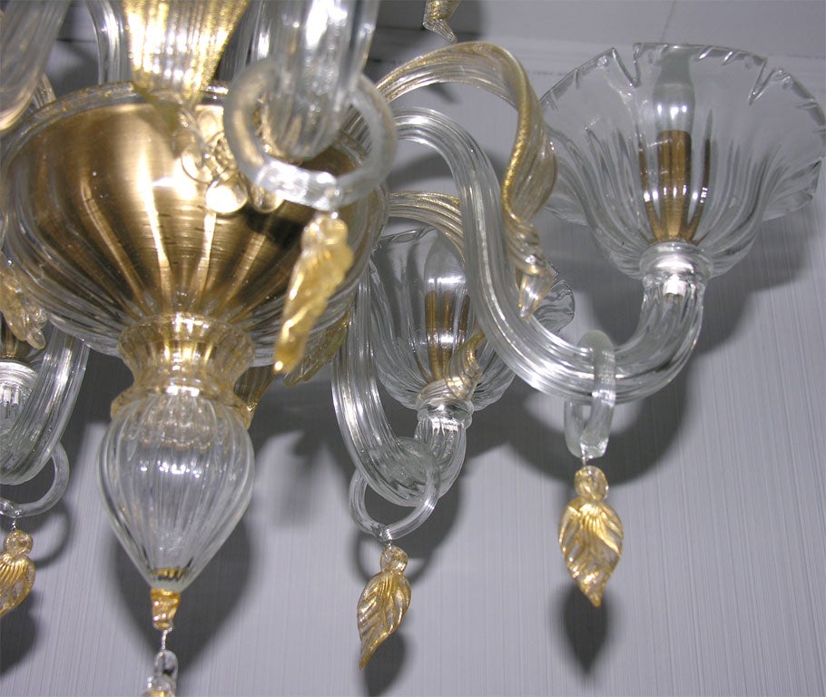 Cristallo Venetian Glass Chandelier For Sale 2
