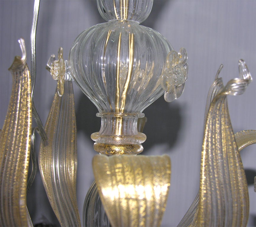 Cristallo Venetian Glass Chandelier For Sale 3