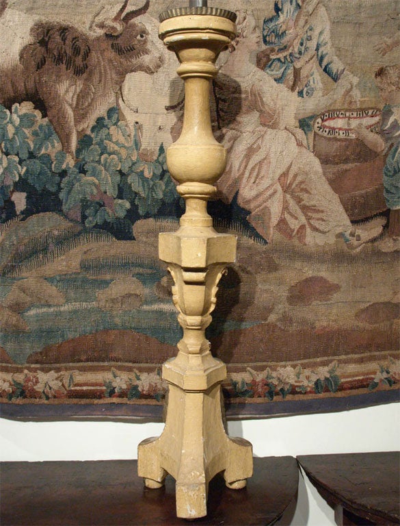 Pair of Louis XVI Giltwood Candlesticks For Sale 4