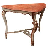 18TH CENTURY ITALIAN LOUIS XV PAINTED CONSOLE TABLE 6