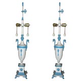 Pair Tole Lamps