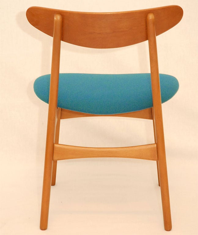 Beech Set of 6 Hans Wegner CH-30 Dining Chairs