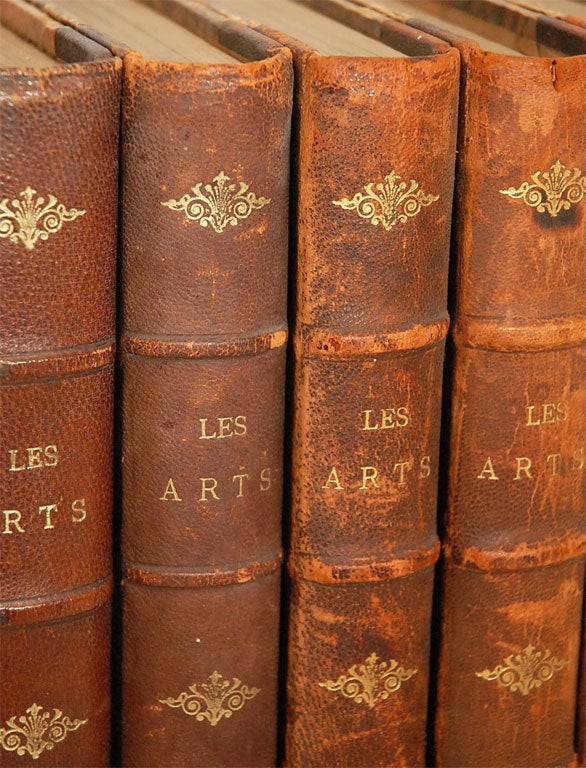 Leather Les Arts monthly antique magazines