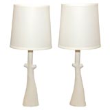 Pair of Plaster Tree Table Lamps