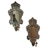 !9th Century Venetian Mirrored Sconces