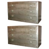 FABULOUS PAIR OF LEAFED DRESSERS  BY JAMES MONT