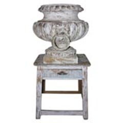 "JJ Ducel, Matre de Forges,Paris" Cast Iron Urn on Artists Table 12