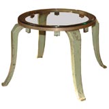 Industrial Iron Table on Splayed Legs-