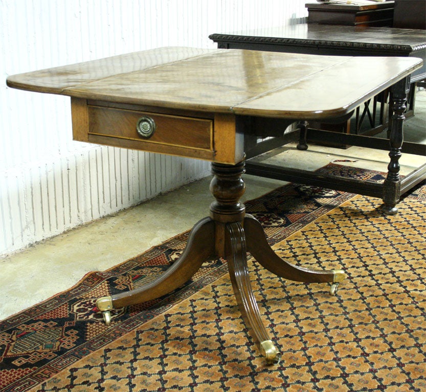 Mahogany Drop Leaf Table For Sale 1