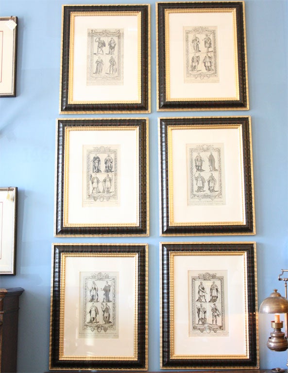 Set of Six Portraits of the Kings of England