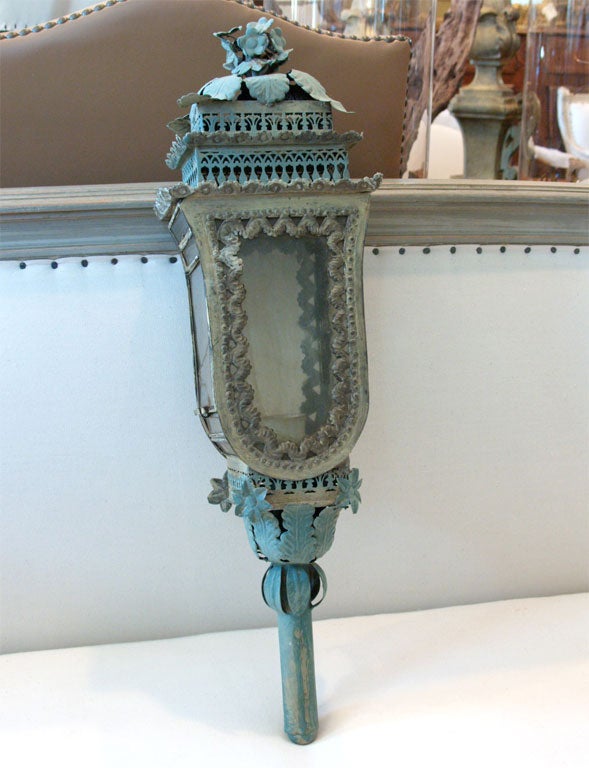 19th Century Pair of early 19th C., Italian, carriage lanterns For Sale
