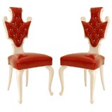 Pair of Fanciful Side Chairs designed by Maison Jansen