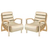 Pair of "Eclipse" Club Chairs designed by Jay Spectre