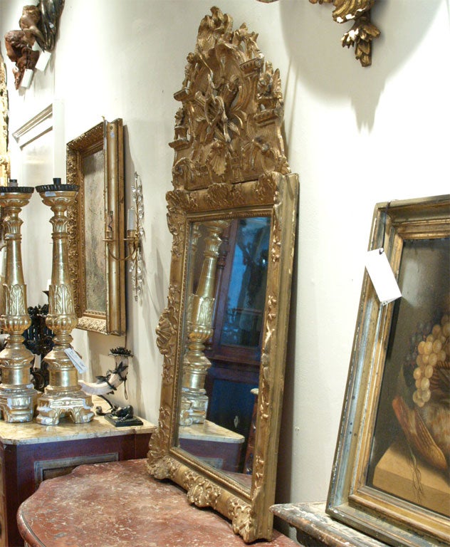 PERIOD REGENCE GILTWOOD MIRROR For Sale 4