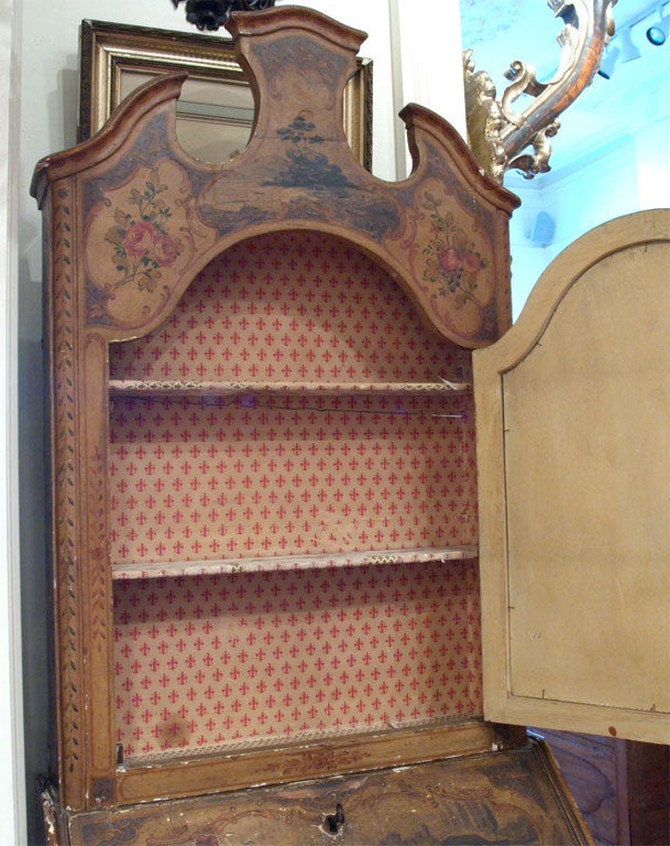 Venetian Secretary Bookcase In Good Condition In Natchez, MS