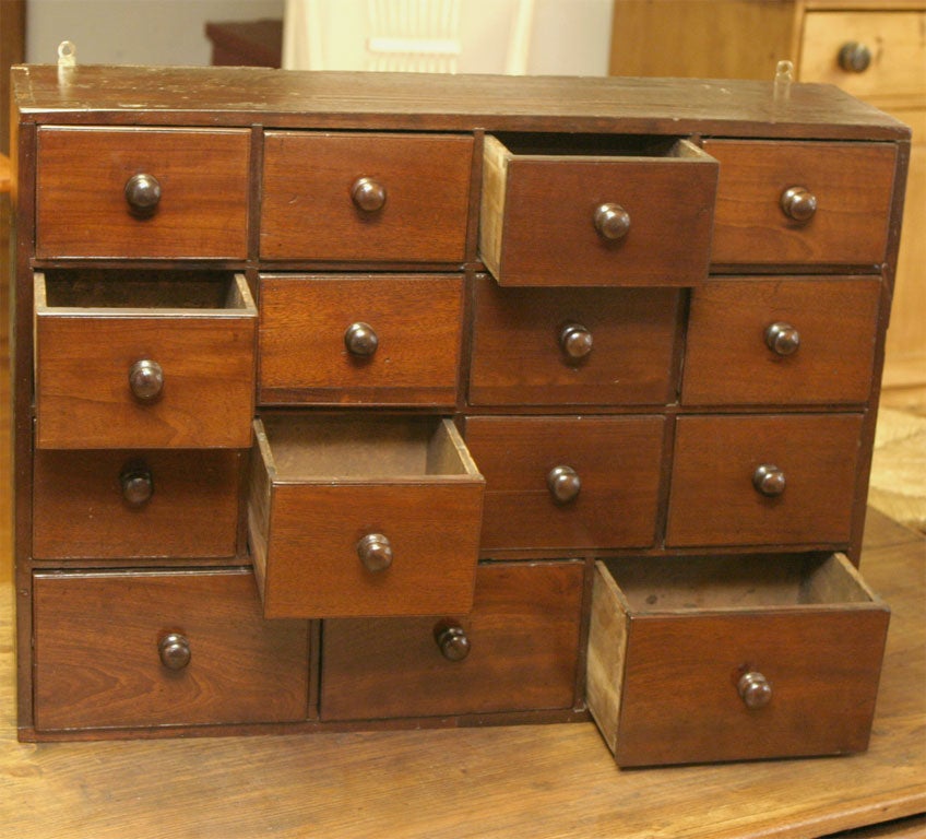 French spice drawer apothecary