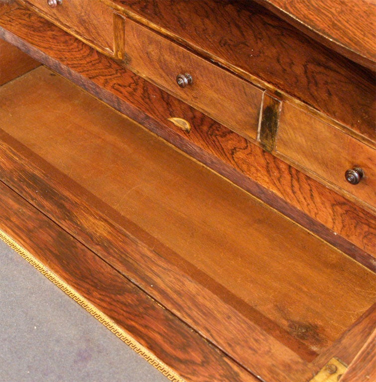 Marquetry Antique French slant front desk