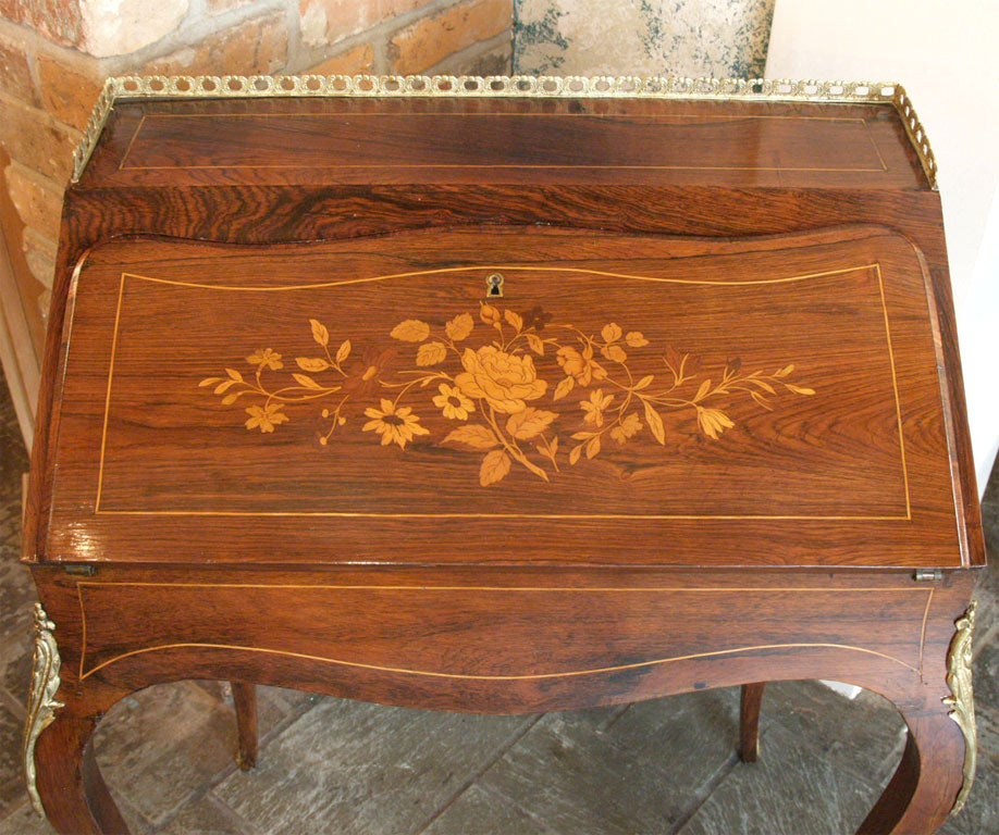 Rosewood Antique French slant front desk