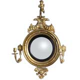 Irish Regency Convex Girondole Mirror