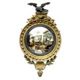 English Regency Convex Mirror with Eagle