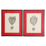 Pair of Heart Lithographs