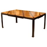 Asian Modern Parquet Dining Table