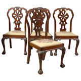 Set of 4 Chippendale style Chairs