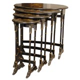 Nest of 4 Oriental Tables