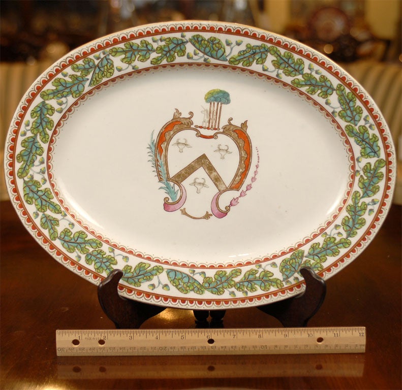 Coalport Armorial Soup Tureen, Cover and Stand