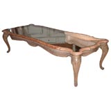 French Provincial Mirror Top Low Table