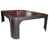 Black Iron and Rivet Cocktail Table Black Iron and Rivet Cocktail Table