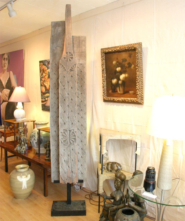 Tall Wooden Sculpture