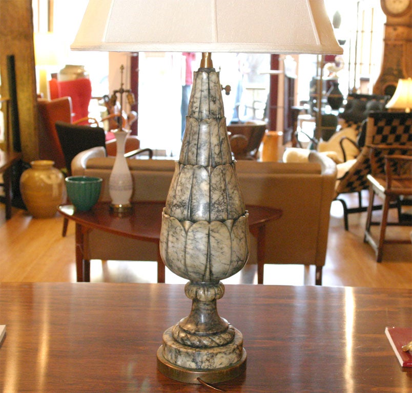 Large Alabaster Lamp For Sale 4