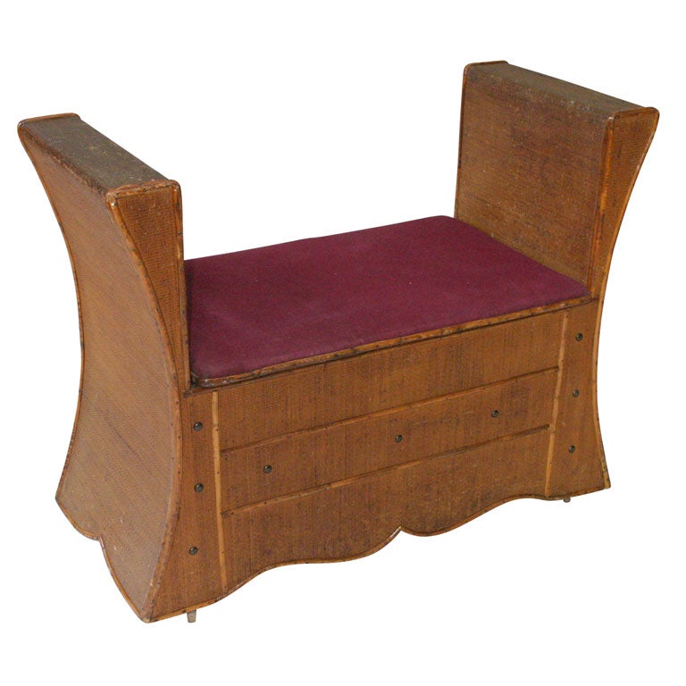 Bamboo Lift-Top Bench/Trunk For Sale