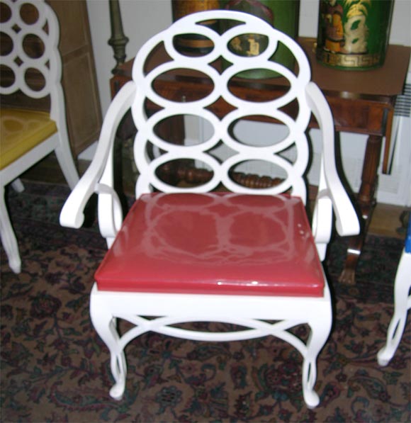Mid-20th Century Set of 8 Frances Elkins Chairs