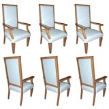 set of six armchairs by Leon Jallot