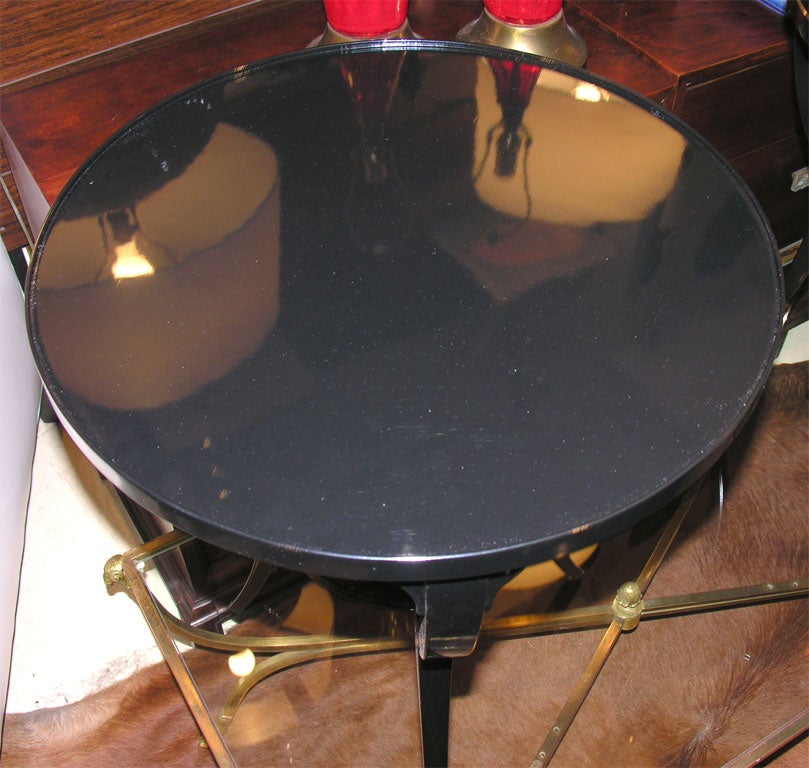 Pair of Lacquered Side Tables/ Reproduction 2