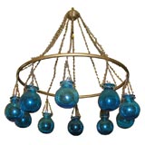 Egyptian Handblown Glass Chandelier