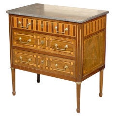 Louis XVI Period Commode with Parquetry, c. 1790