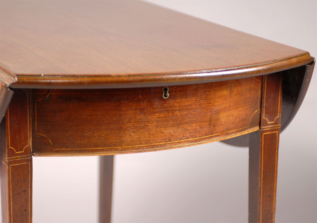 Regency Period Inlaid Mahogany Pembroke Table, c. 1810 6