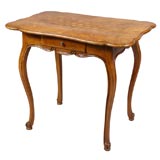 Swiss Transitional Walnut Table with Parquetry, c. 1760