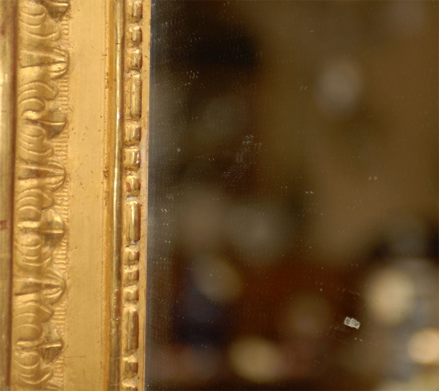 Louis XVI-Periode Giltwood-Spiegel mit küssenden Tauben:: um 1780 im Angebot 1