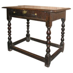 18th century English Single Drawer Side Table 18th century English Single Drawer Side Table