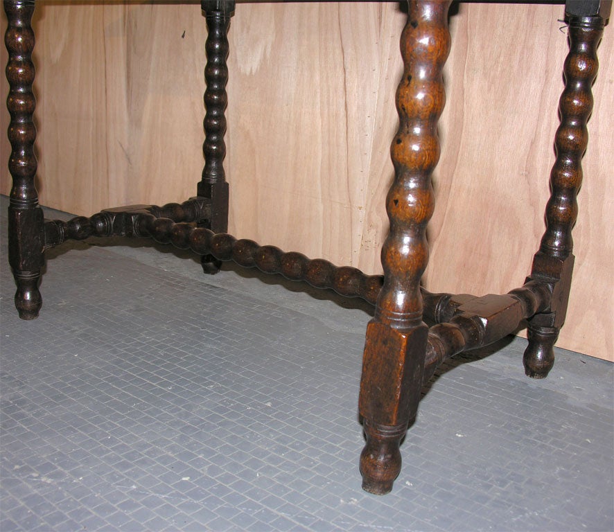 18th century English Oak Single Drawer Side Table