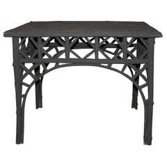 Antique 19th c.  Rustic Twig Conservatory Table