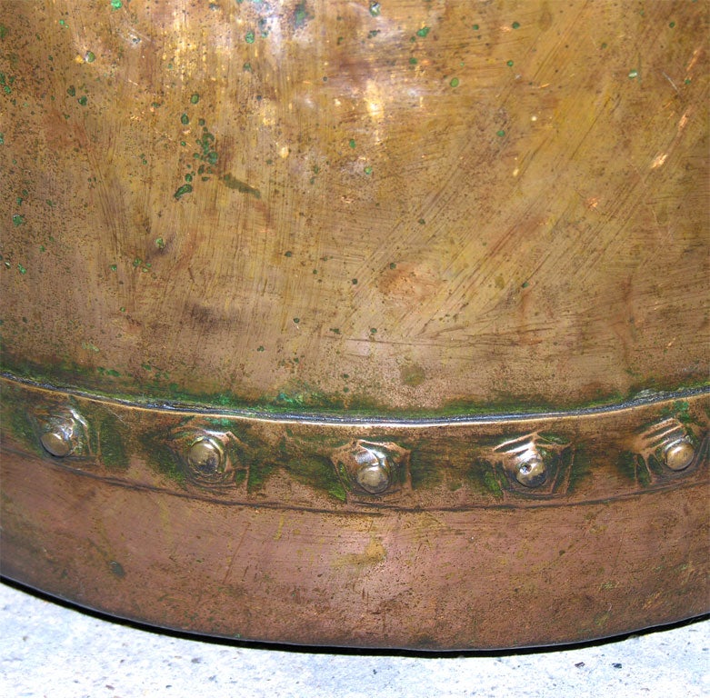 18th Century and Earlier English 18th c. Copper Cauldron